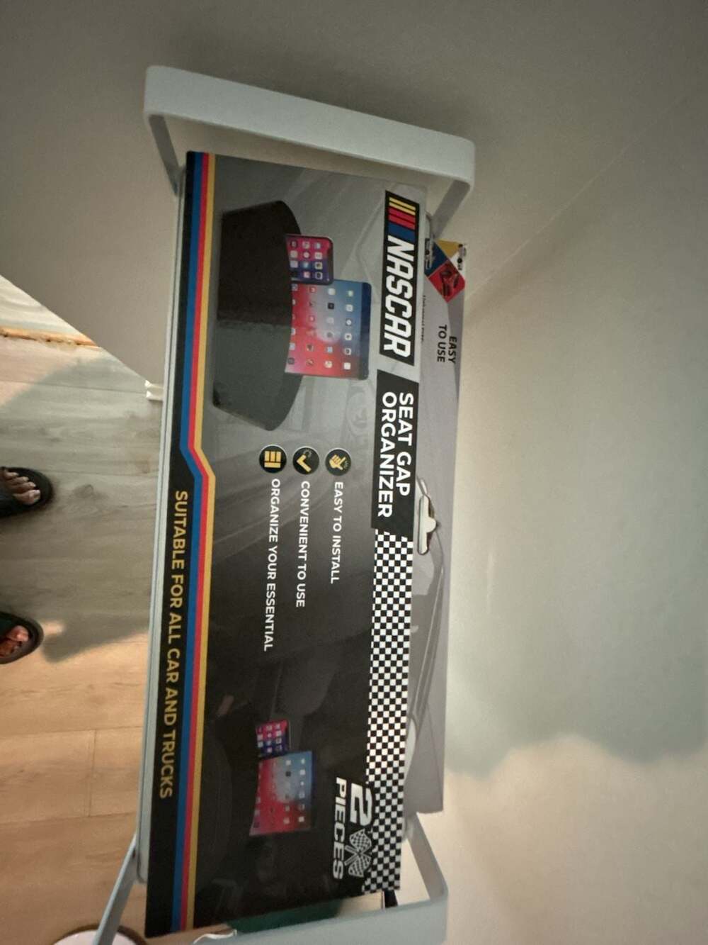 NASCAR 2 Pieces Seat Gap Organizer for Cars and Trucks